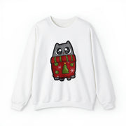 Christmas cat Unisex Heavy Blend™ Crewneck Sweatshirt