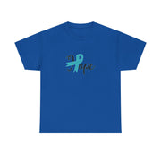 Ovarian Cancer Hope Unisex Heavy Cotton Tee