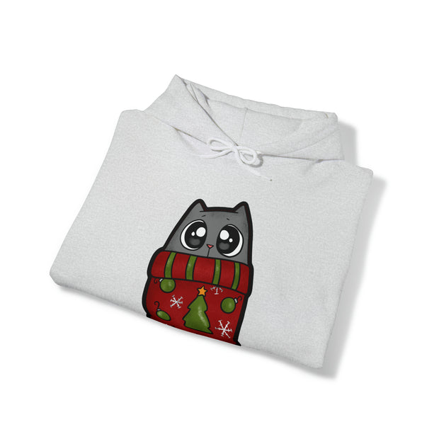 Christmas Cat Unisex Heavy Blend™ Hooded Sweatshirt