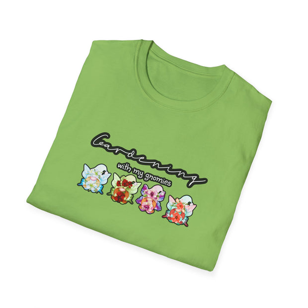 Gardening with my Gnomies Unisex Softstyle T-Shirt