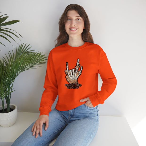 Rockin this Mom Life Unisex Heavy Blend™ Crewneck Sweatshirt