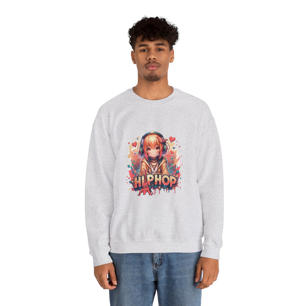 Graffiti Anime Girls Unisex Heavy Blend™ Crewneck Sweatshirt