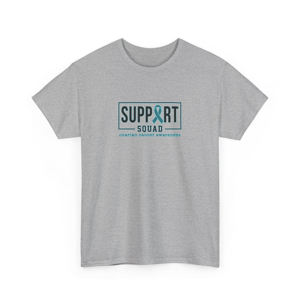 Ovarian Cancer Support Squad Unisex Heavy Cotton Tee