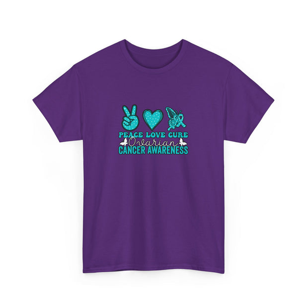 Peace Love Cure Unisex Heavy Cotton Tee