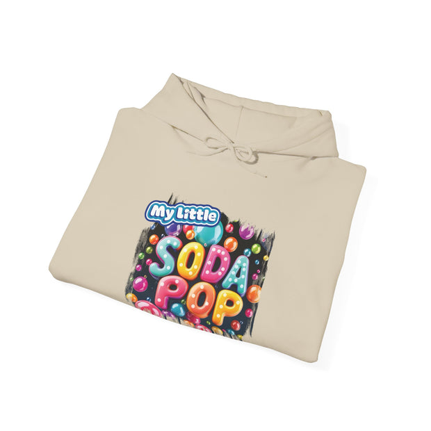 My Little Soda Pop Hooded Sweatshirt, Trendy Unisex Pullover, Fun Gift for Teens, Casual Wear, Comfortable Street Style