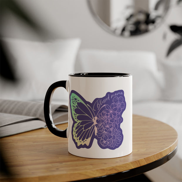 Blessed Mama Accent Mugs, 11oz