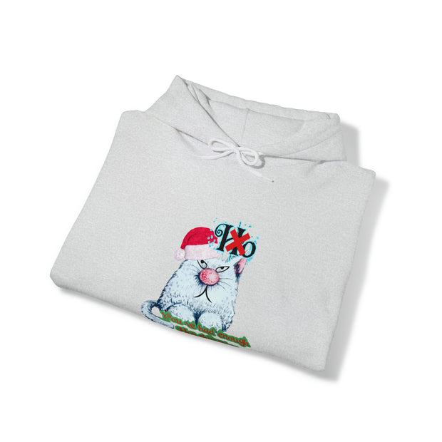 Christmas cat Unisex Heavy Blend™ Hooded Sweatshirt