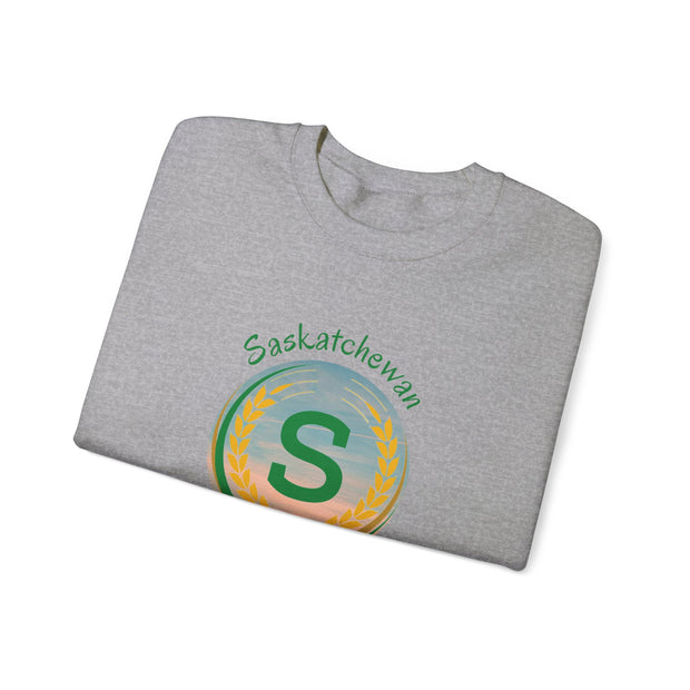 Saskatchewan Born & Raised Unisex Heavy Blend™ Crewneck Sweatshirt