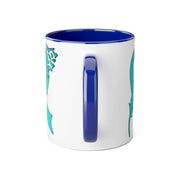 Ovarian Cancer Ribbon Accent Mugs, 11oz