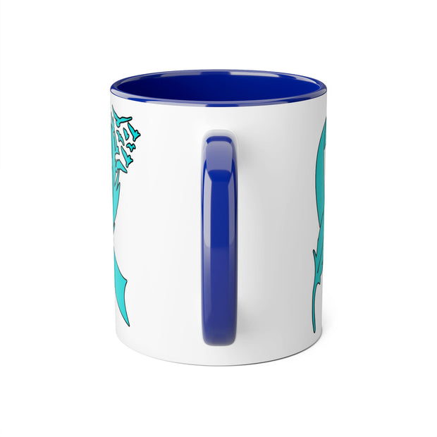 Ovarian Cancer Ribbon Accent Mugs, 11oz