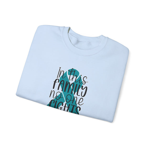 In this Family Support Unisex Heavy Blend™ Crewneck Sweatshirt