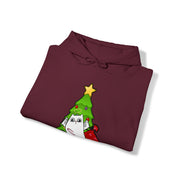 Christmas cat Unisex Heavy Blend™ Hooded Sweatshirt