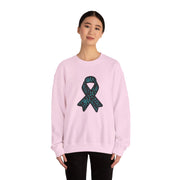 Ovarian Cancer Ribbon Unisex Heavy Blend™ Crewneck Sweatshirt