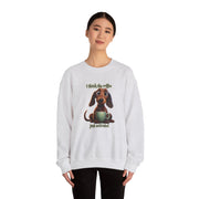 Funny Coffee Dog Unisex Heavy Blend™ Crewneck Sweatshirt