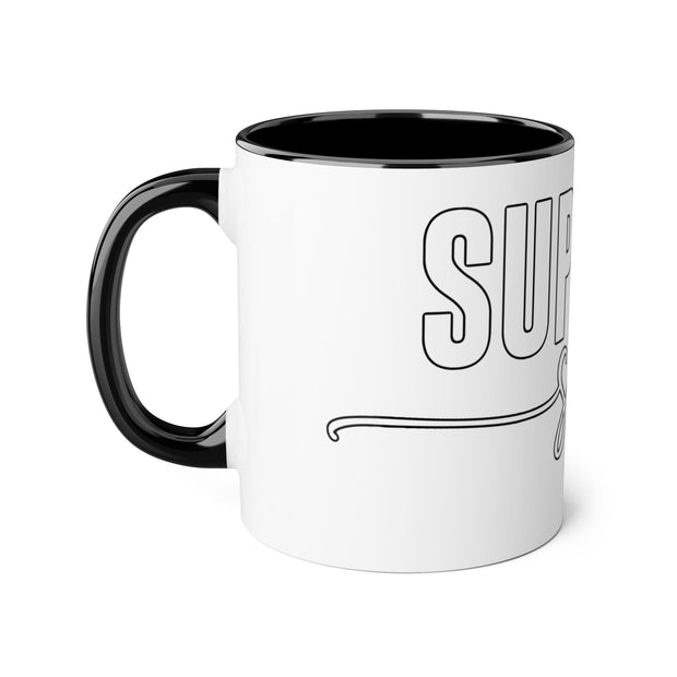 Breast Cancer Support Accent Mugs, 11oz