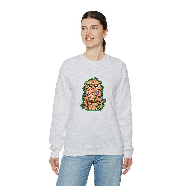 Christmas cat Unisex Heavy Blend™ Crewneck Sweatshirt