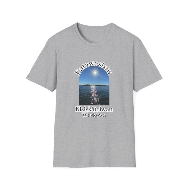 Cree Saskatchewan Skies Unisex Softstyle T-Shirt
