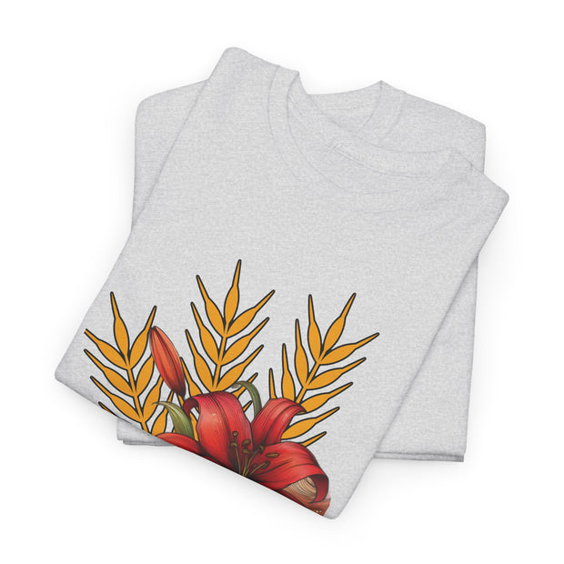 Saskatchewan Lily Unisex Heavy Cotton Tee