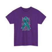 Family Support Ovarian Cancer Unisex Heavy Cotton Tee