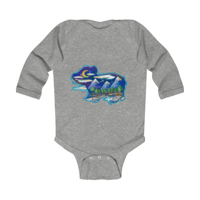 Nighttime bear Infant Long Sleeve Bodysuit