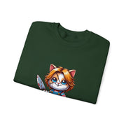 Horror Movie Cats Unisex Heavy Blend™ Crewneck Sweatshirt