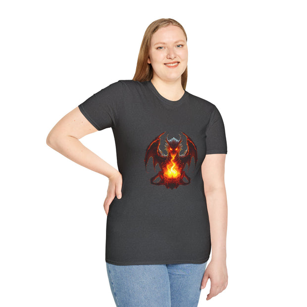 Fire Dragon Unisex Softstyle T-Shirt
