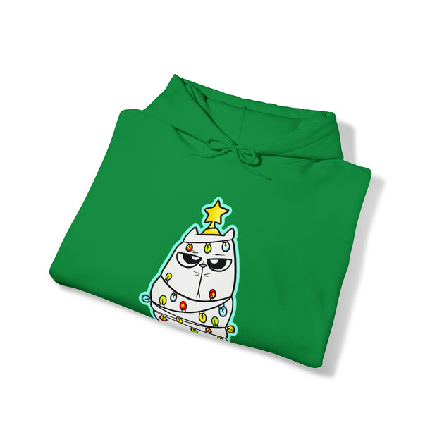 Christmas Cat Unisex Heavy Blend™ Hooded Sweatshirt