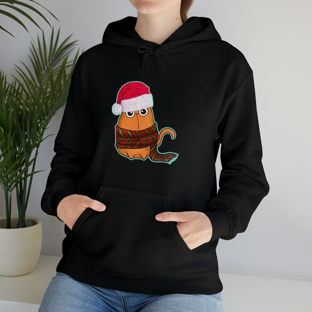 Christmas cat Unisex Heavy Blend™ Hooded Sweatshirt