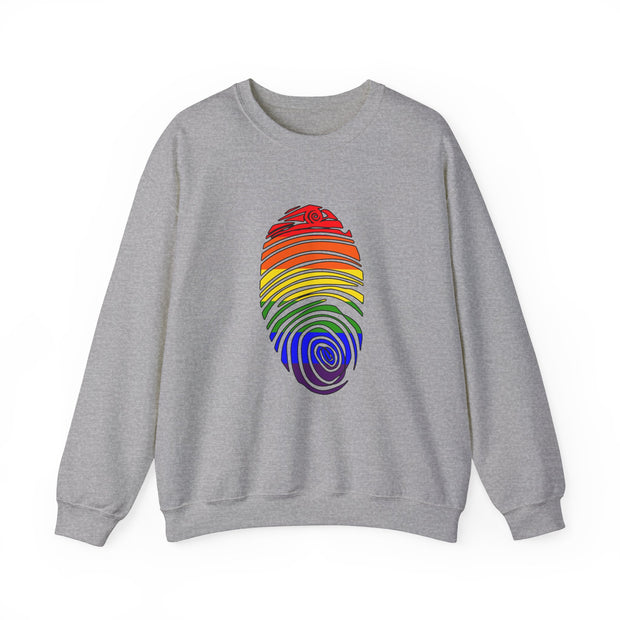 Pride Fingerprint Unisex Heavy Blend™ Crewneck Sweatshirt