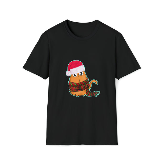 Christmas Cat Unisex Softstyle T-Shirt