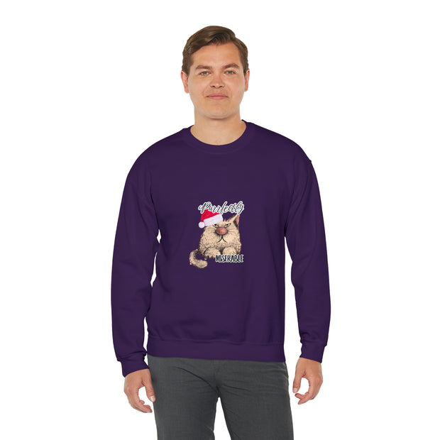 Christmas cat Unisex Heavy Blend™ Crewneck Sweatshirt