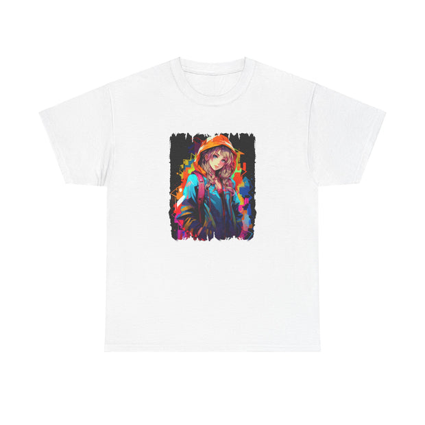 Graffiti Anime Girls Unisex Heavy Cotton Tee