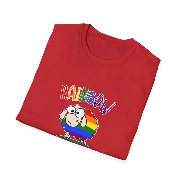Rainbow Sheep Unisex Softstyle T-Shirt