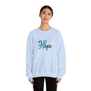 Ovarian Cancer Hope Unisex Heavy Blend™ Crewneck Sweatshirt