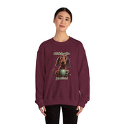 Funny Coffee Dog Unisex Heavy Blend™ Crewneck Sweatshirt