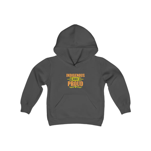 Indigenous and Proud Youth Heavy Blend Hooded Sweatshirt