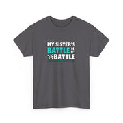 Sister Ovarian Cancer Unisex Heavy Cotton Tee