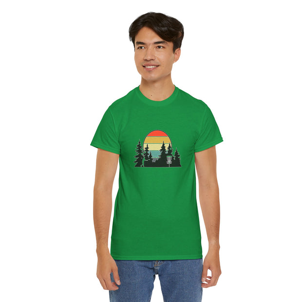 Retro Disc Golf Unisex Heavy Cotton Tee