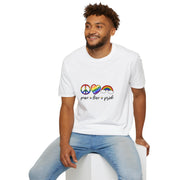 Peace Love and Pride Unisex Softstyle T-Shirt