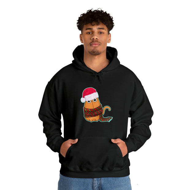 Christmas cat Unisex Heavy Blend™ Hooded Sweatshirt