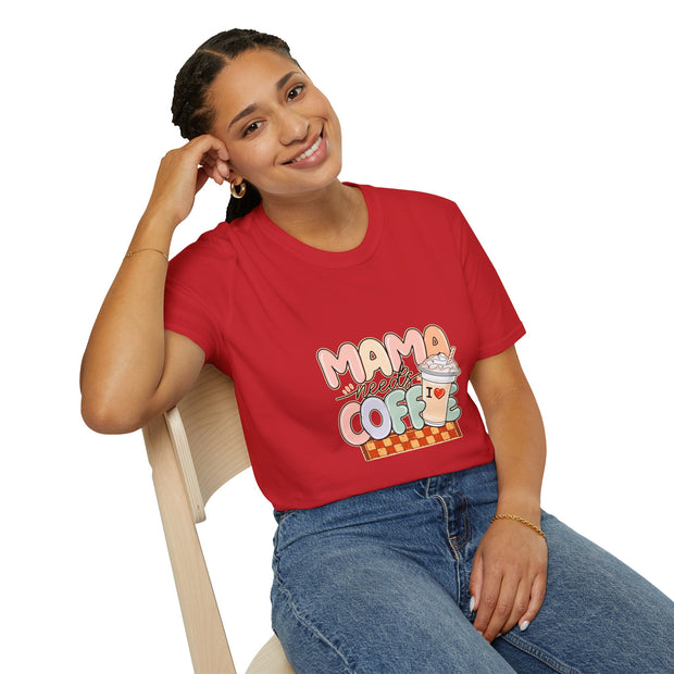 Mama needs Coffee Unisex Softstyle T-Shirt