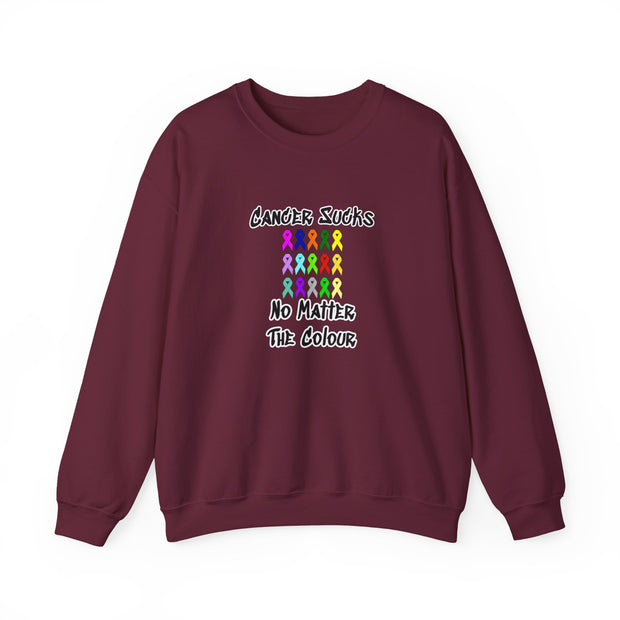 Cancer Sucks Unisex Heavy Blend™ Crewneck Sweatshirt