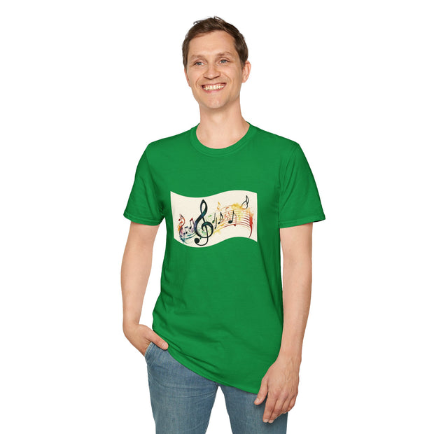 Musical Notes Unisex Softstyle T-Shirt