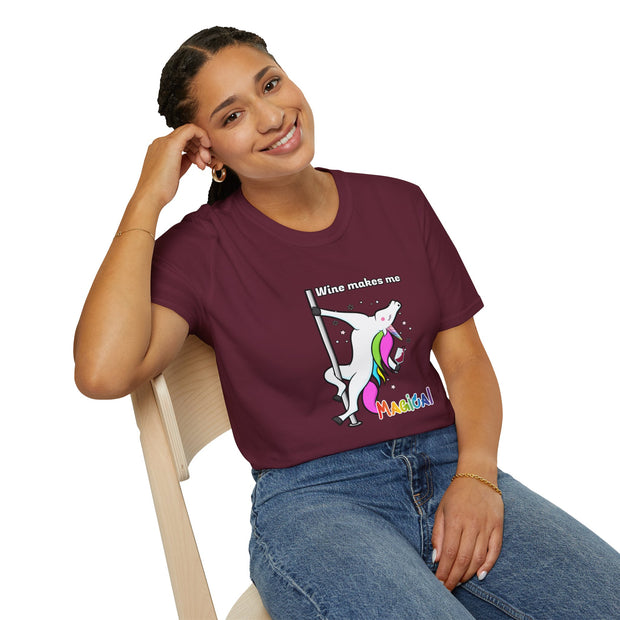 Unicorn Wine Unisex Softstyle T-Shirt