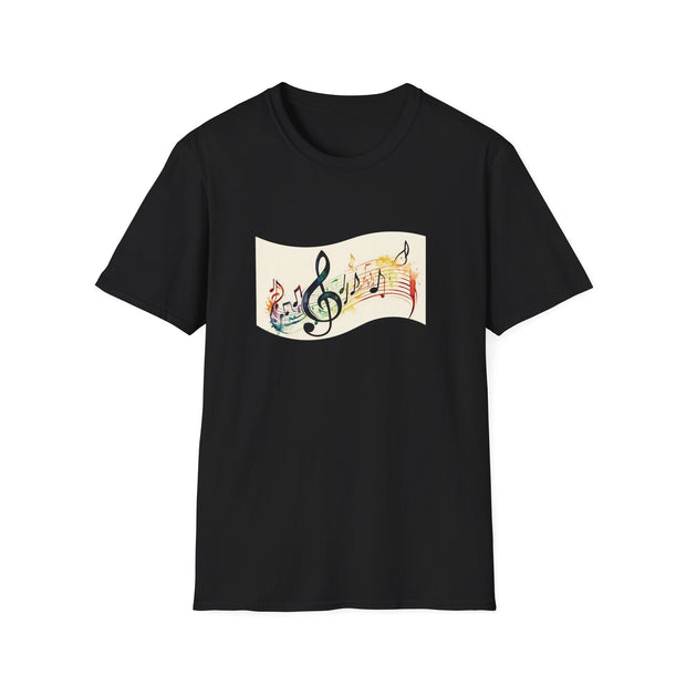 Musical Notes Unisex Softstyle T-Shirt