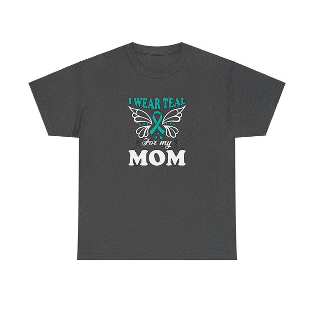I Wear Teal Unisex Heavy Cotton Tee