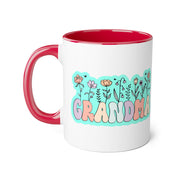 Grandma Flowers Accent Mugs, 11oz