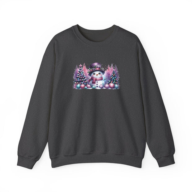Pastel Snowman Unisex Heavy Blend™ Crewneck Sweatshirt
