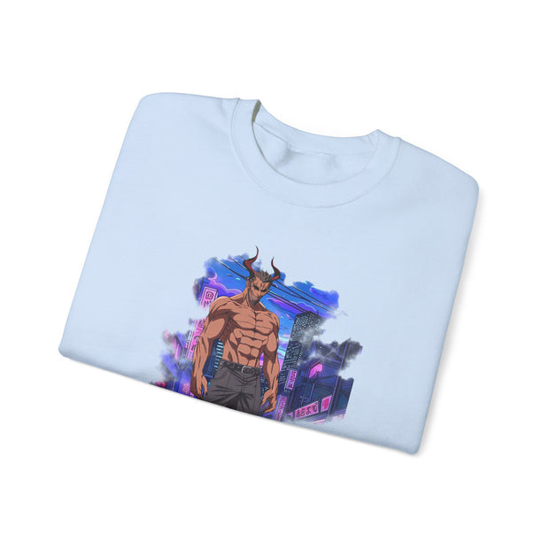 Anime Male Demon Unisex Heavy Blend™ Crewneck Sweatshirt