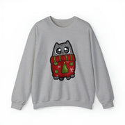 Christmas cat Unisex Heavy Blend™ Crewneck Sweatshirt